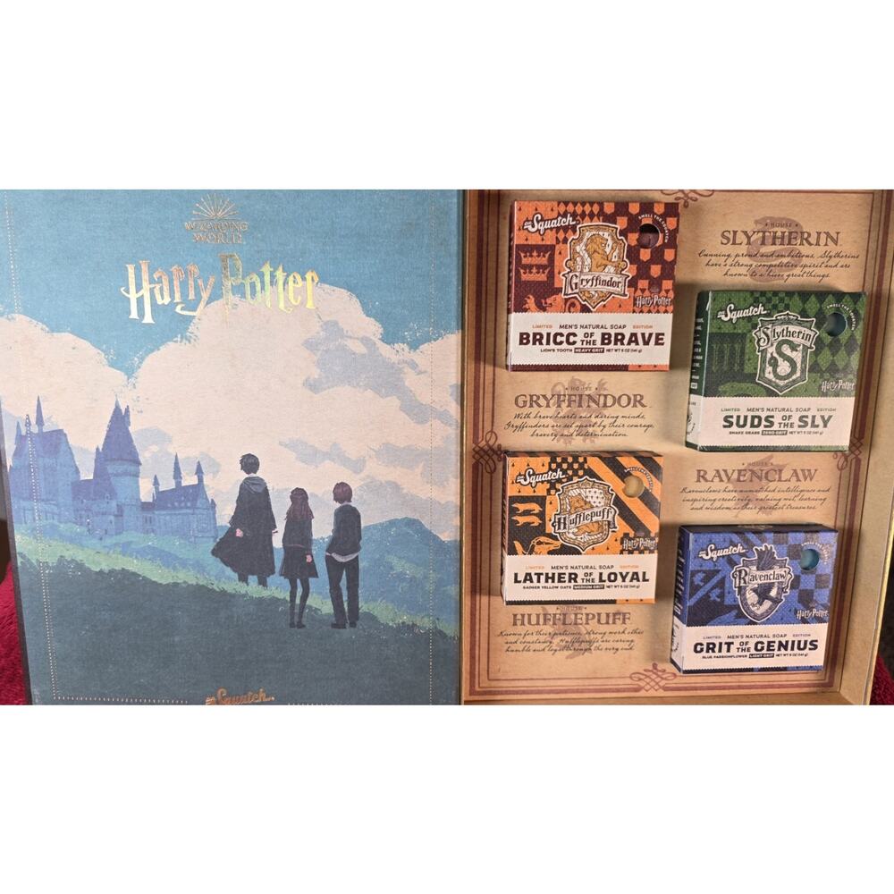 Dr. Squatch Harry Potter Wizarding World Limited Edition 4 piece Soap Set - Picture 2 of 6